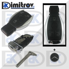 Кутийка ключ 3 бутона Mercedes A-Class B-Class C-Class CL-Class CLK CLS E-Class G-Class GL-Class M-Class R-Class S-Class SL SLK